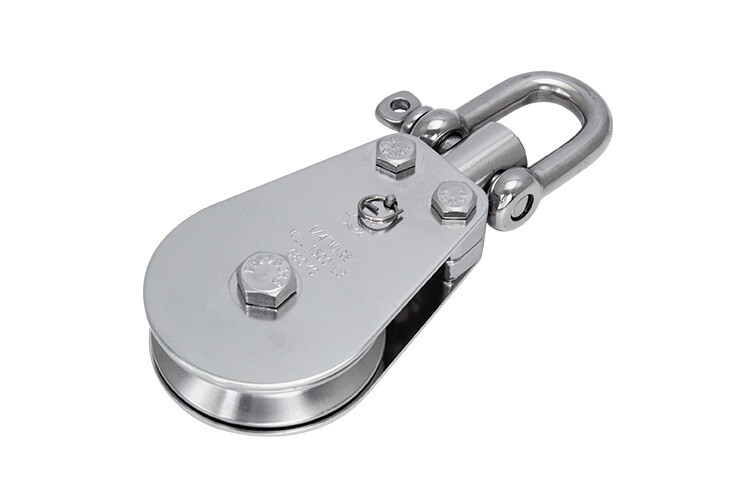 PULL-PRO D SHACKLE BLOCK LOLOAD, 3/16" W, 2.0", BU, 316SS