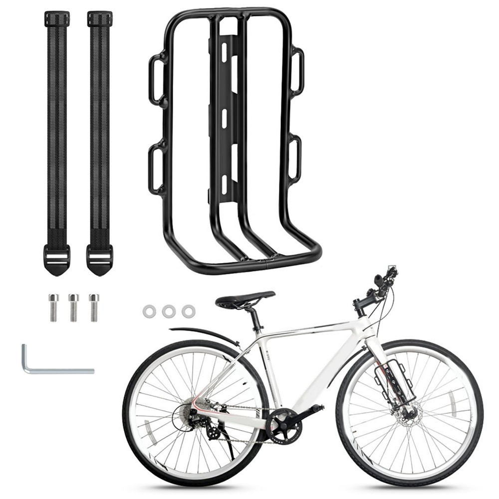 Front Bike Rack Carrier Aluminum Alloy for Fork with Quick Release Mount System