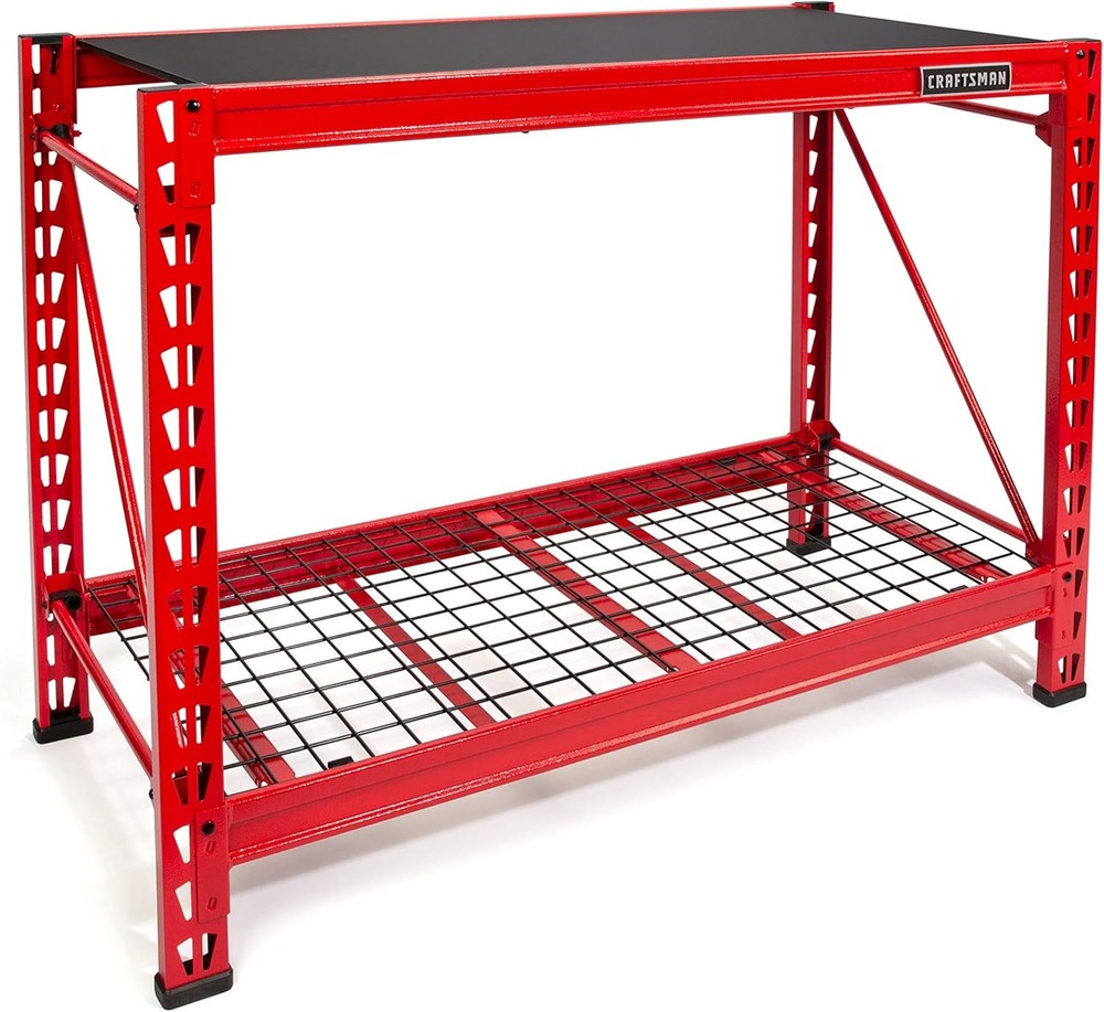 CRAFTSMAN 2-Shelf 3-Foot Stackable Tool Chest Depth Storage Rack (3-Feet, 1 Set)