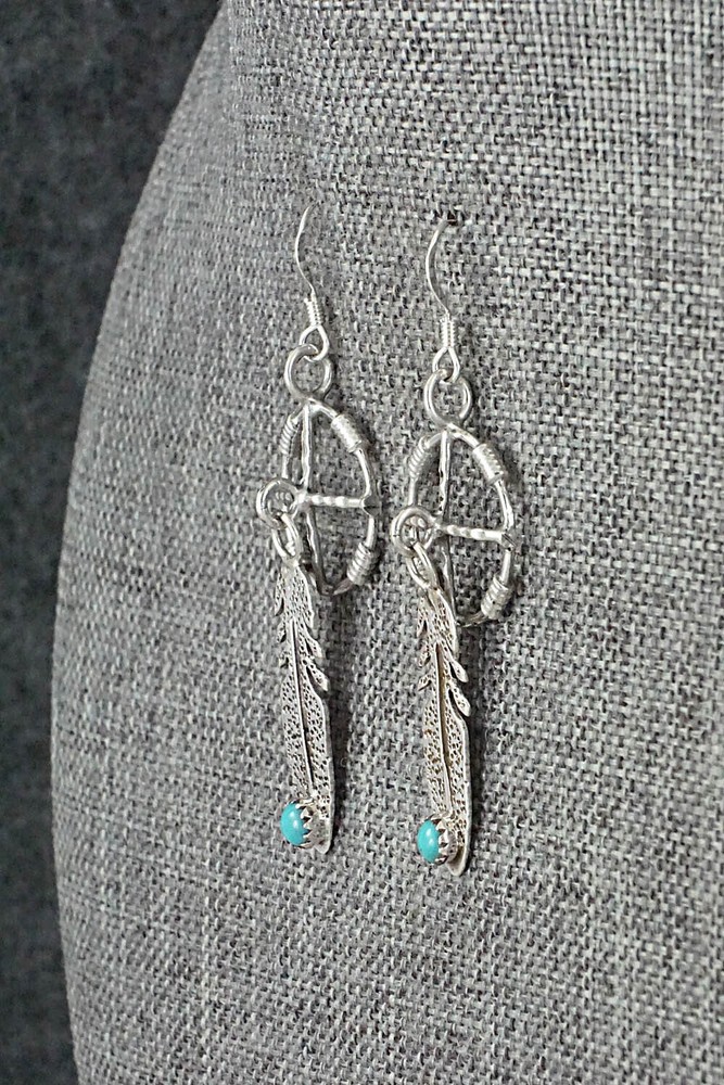 Turquoise & Sterling Silver Earrings - Sharon McCarthy