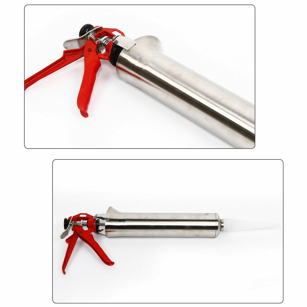 Function Mortar and Tile Grouting Gun with Multiple Nozzles and Ratchet Handle