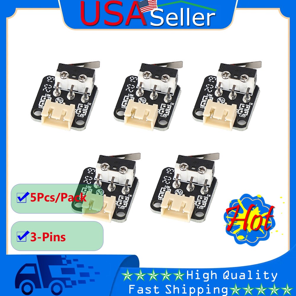 5PCS 3Pin Endstop Limit Switch Mechanical Endstop Switch Module for CR-10 Ender