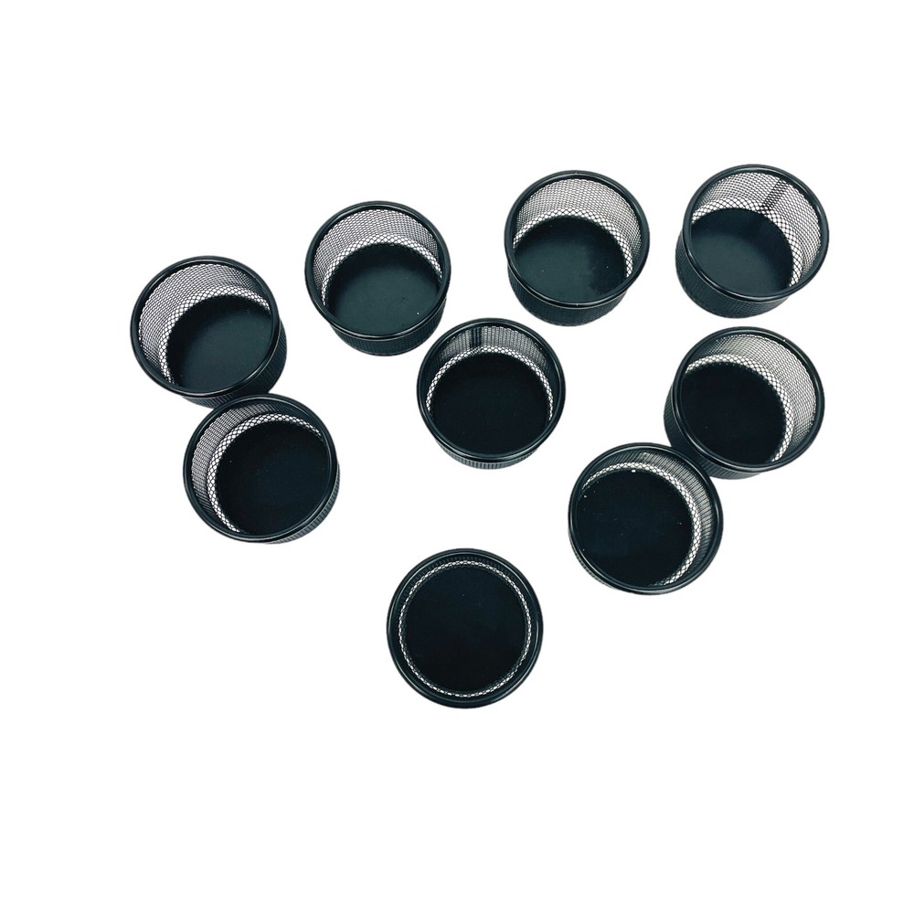 9 Pcs Unbranded Paper Clip Holder Black Mesh