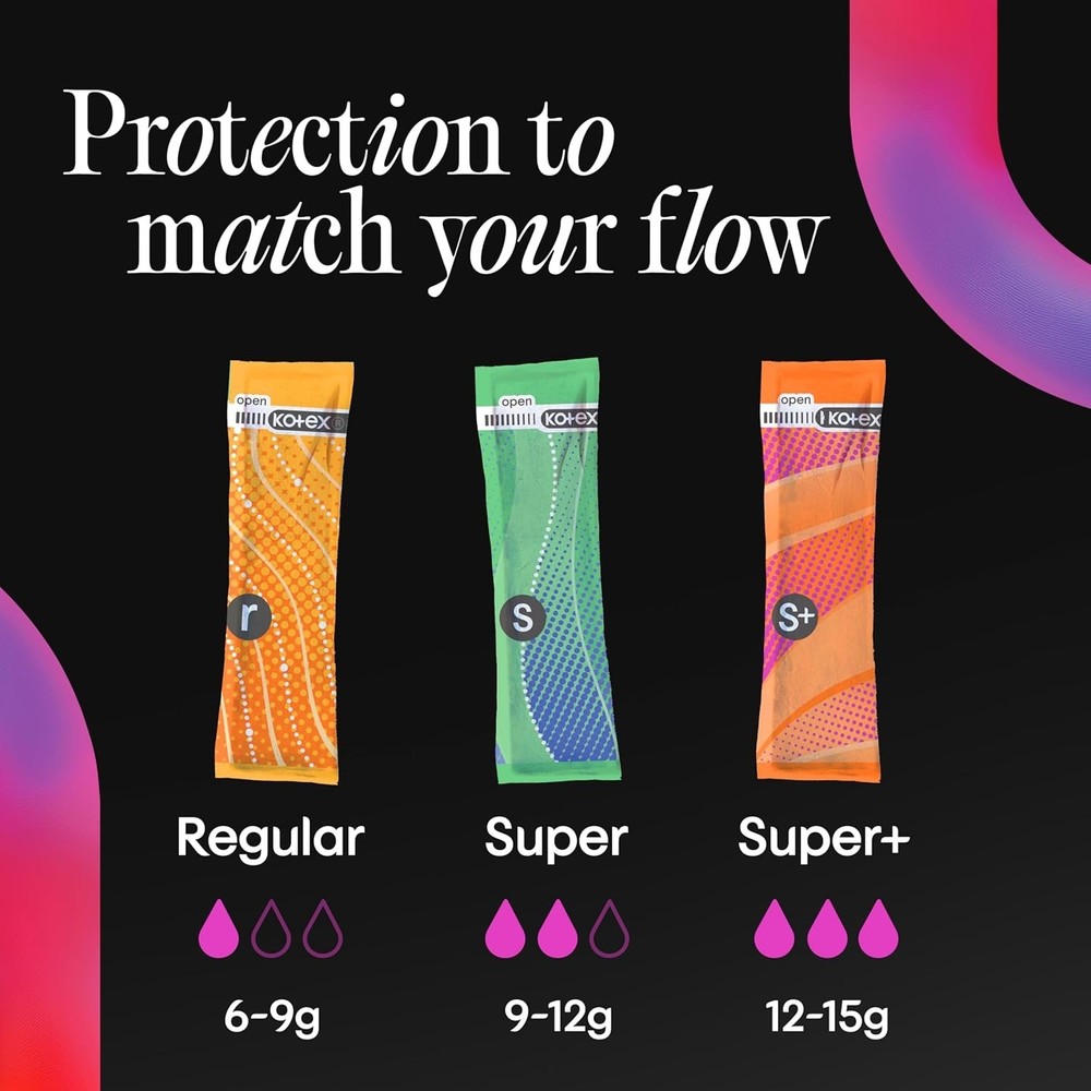 U by Click Unscented Tampons, 180 Count: Regular, Super & Super Plus Absorbency