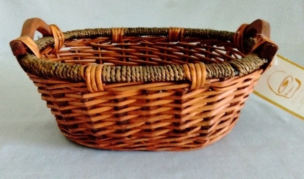 LOT OF 3 WICKER BASKETS