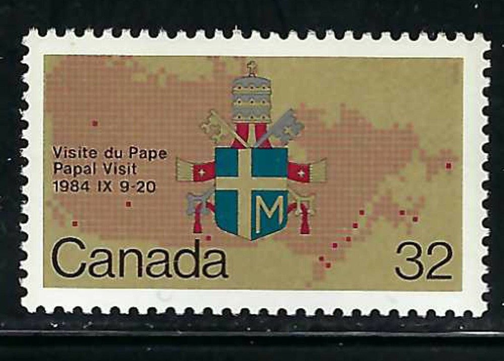 CANADA - SCOTT 1030 - VFNH - PAPAL VISIT - 1984