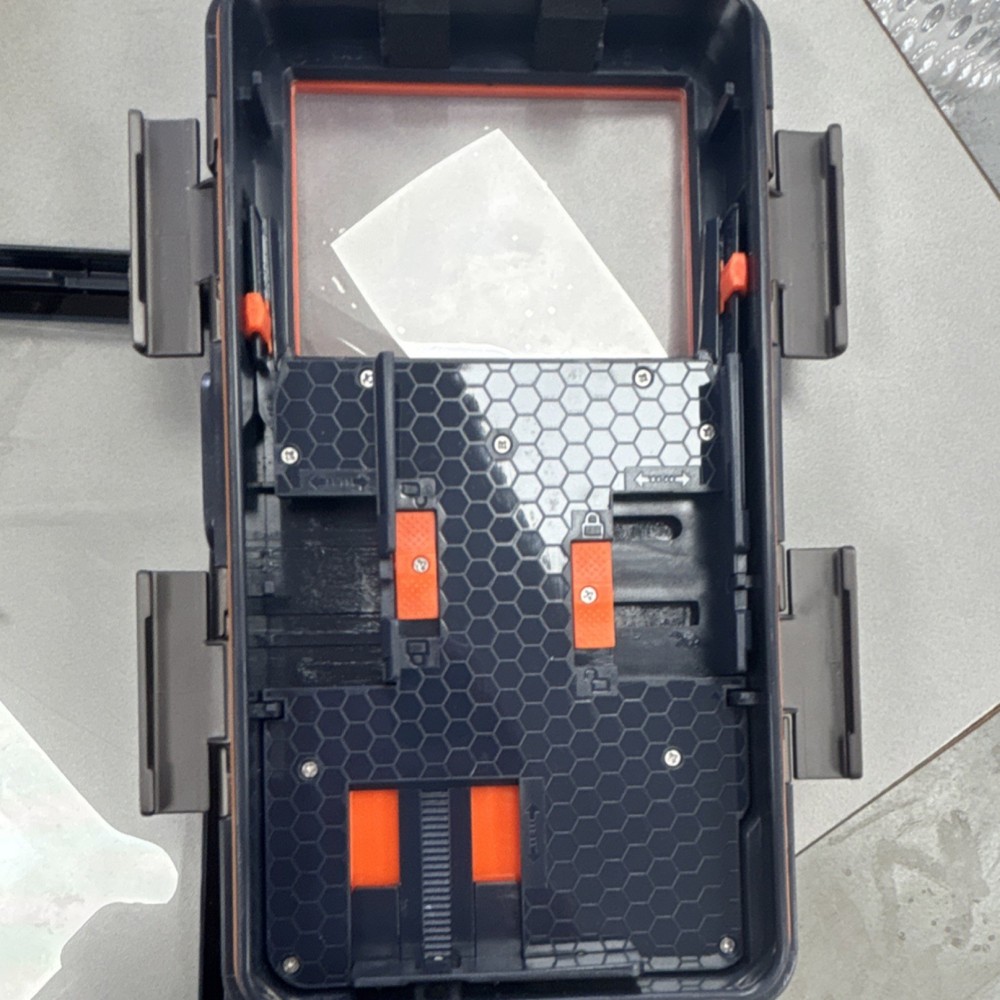 Shellbox Professional Waterproof Camera Case Housing Black Orange Plastic