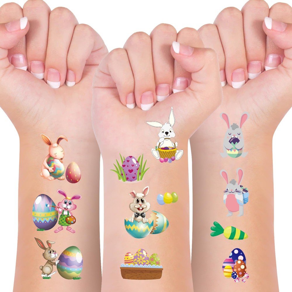 Easter Basket Stuffers Temporary Tattoos, Small, A