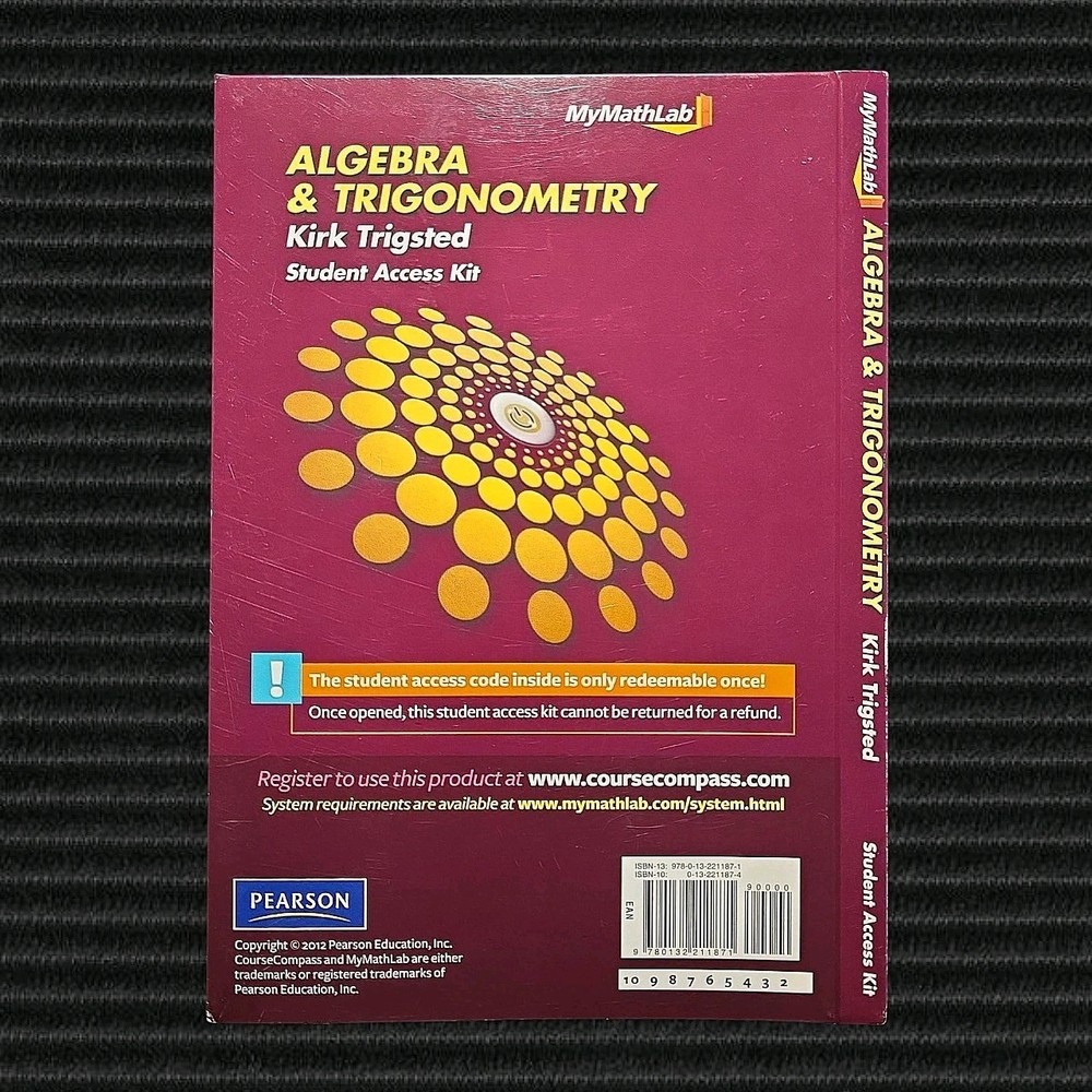MyMathLab Algebra & Trigonometry Access Code Card - eCourse Series (New/Sealed)