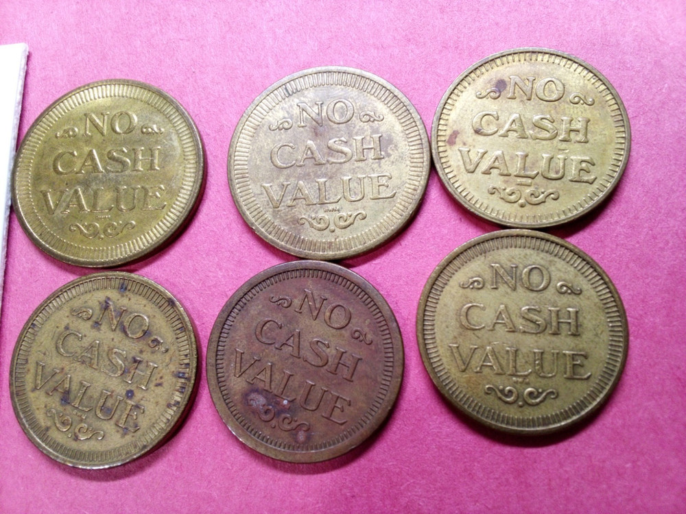 Discovery Zone-tokens (7) Tokens- 2 Sizes