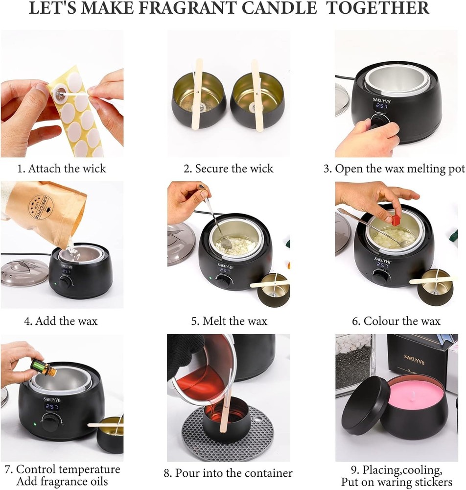 Comprehensive Candle Making Set with Tools and Accessories
