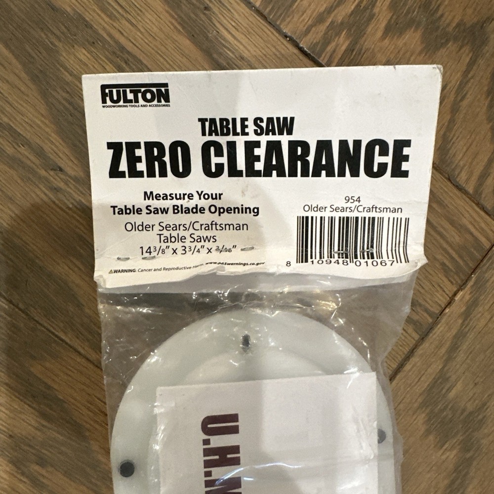 Fulton Table Saw Zero For Clearance Sears Craftsman 954
