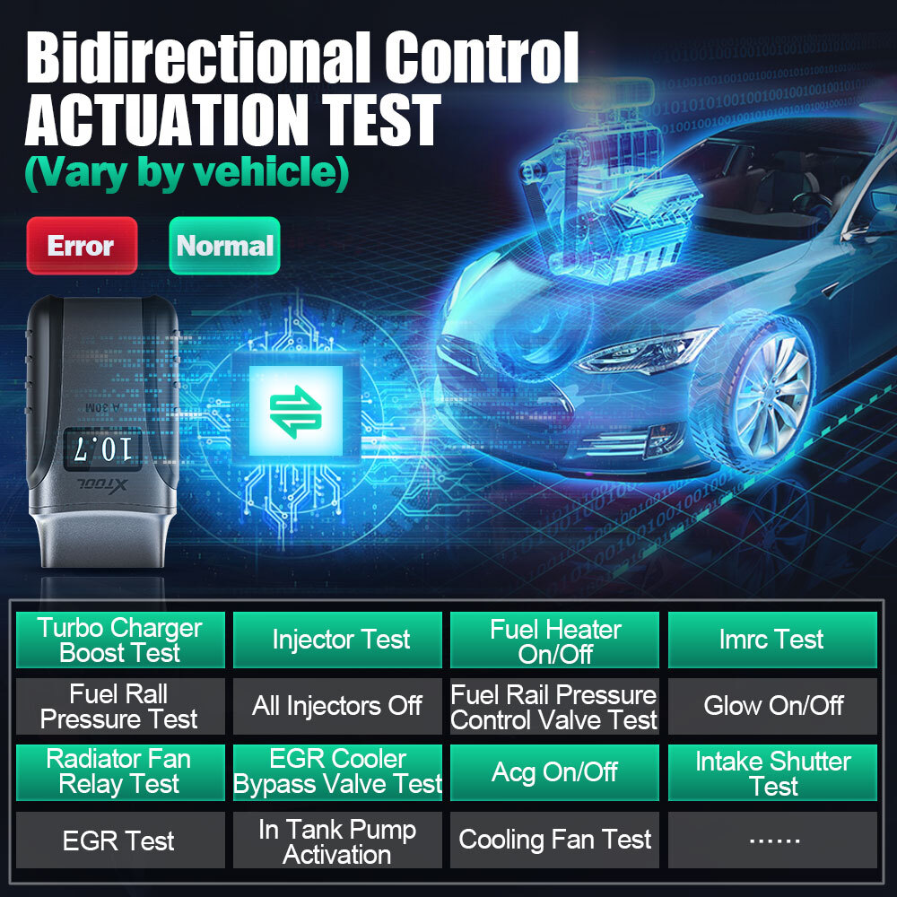 XTOOL A30M Bidirectional Scan Tool OBD2 Diagnostic Scanner Auto Code Reader TPMS