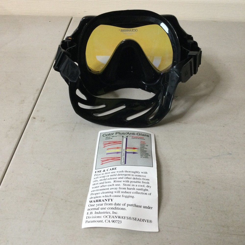 Oceanways SuperView AccuColor Mask - Yellow Inner Coating