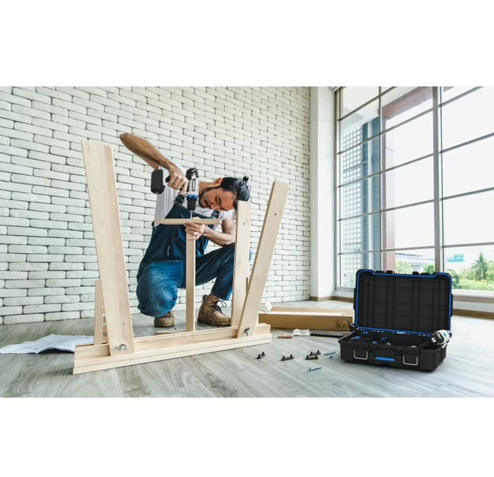 HART Stack System Tool Box with Small Blue Organizer & Dividers, Fits HART's