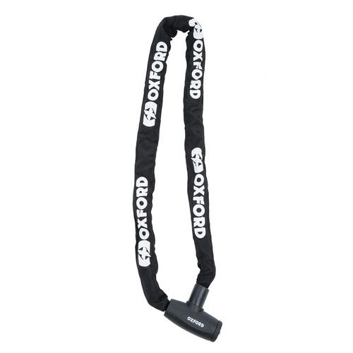 Oxford GP Chain 8 – Black 2000mm 8mm Link Motorcycle Security with Fastener