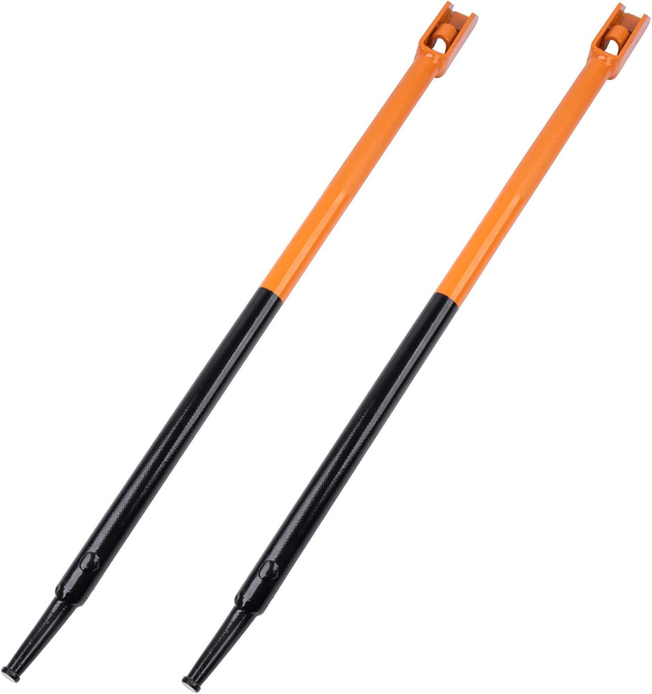Winch Bar Combination Winch Bars with Square Head for 2 Pack Black & Orange