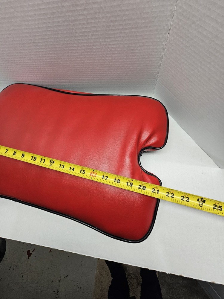 Vintage Camel Saddle Stool Cushion Only Black Red