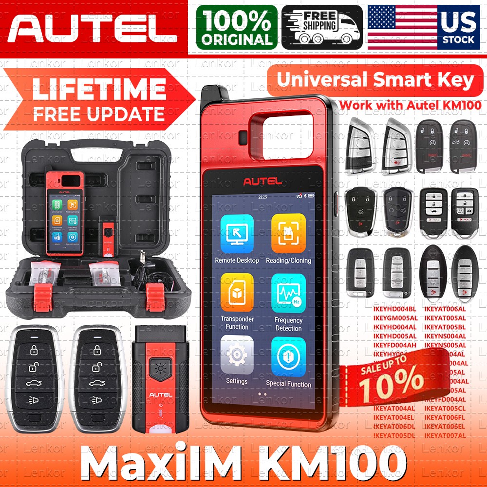 Autel MaxiIM KM100 KM100E KM100X Key Fob Programming Tool Programmer Immobilizer