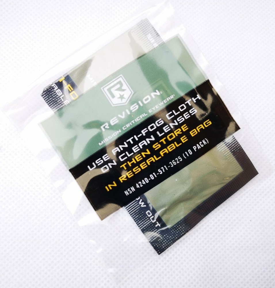 REVISION BALLISTIC ANTI FOG CLOTH -REUSABLE ARMY ISSUE - NEW