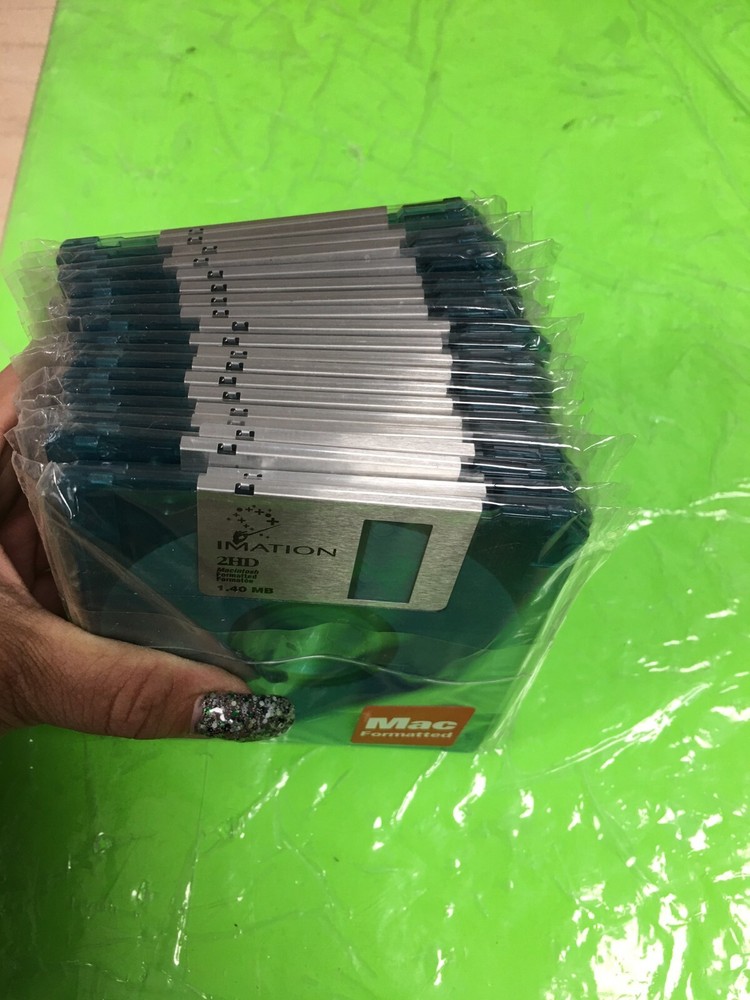 OPEN BOX! (72) Blank Floppy Disks IMATION 2HD MAC 1.40MB Formatted Computer