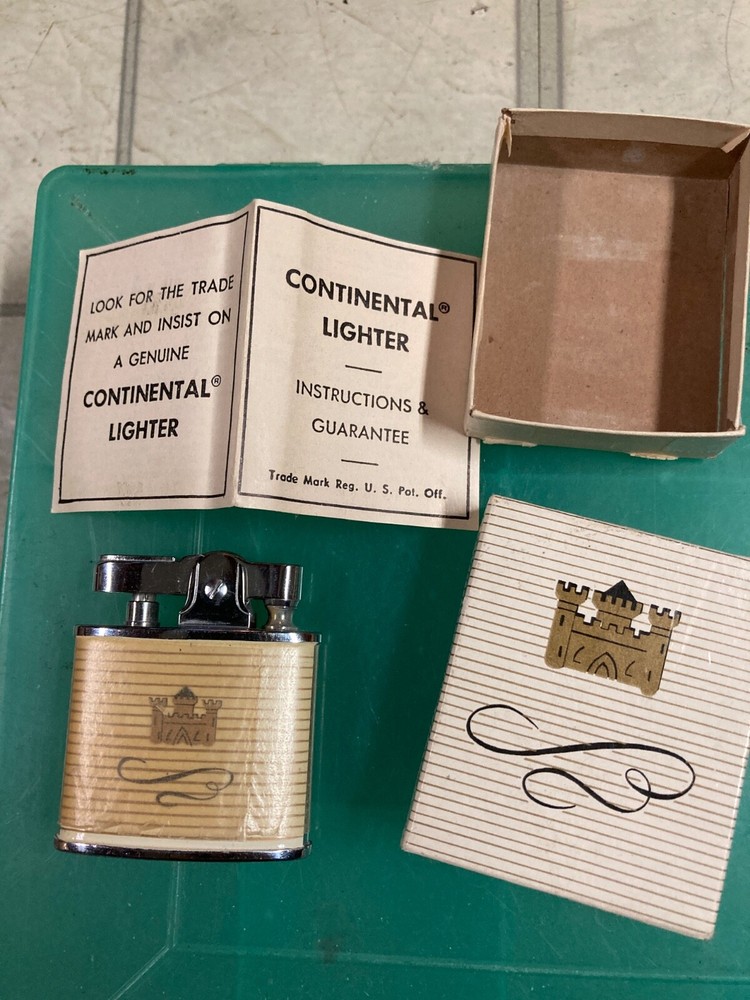 continental lighter ronson flint new nos still in rapper