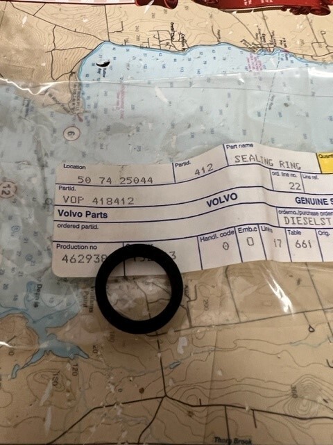 Volvo Penta #418412 Seal Ring.