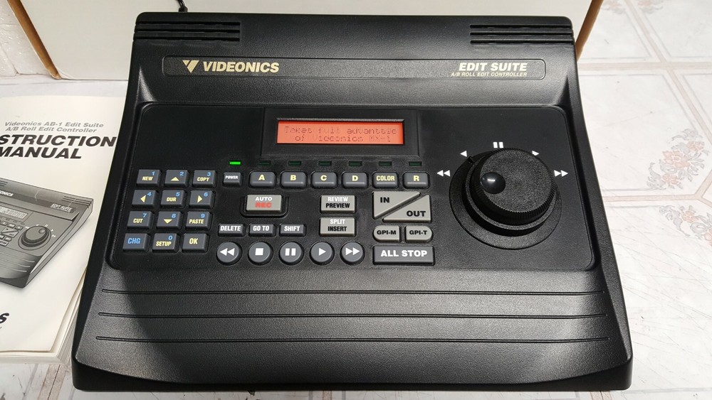 Videonics AB-1 Edit Suite A/B Roll Edit Controller Video Editor In Box USED