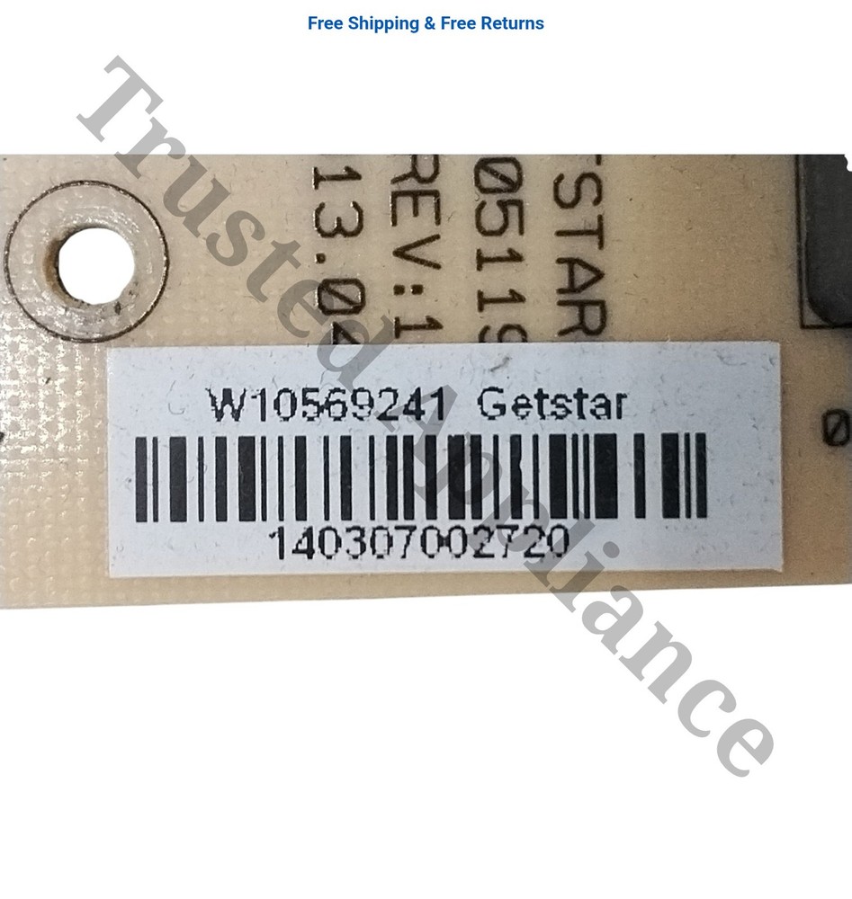 Whirlpool Microwave Main Control Board Electronic Controller PCB W10286816