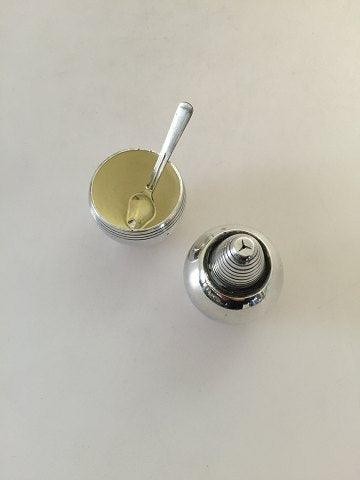 Hans Hansen Sterling Silver Saltdish and Peppershaker
