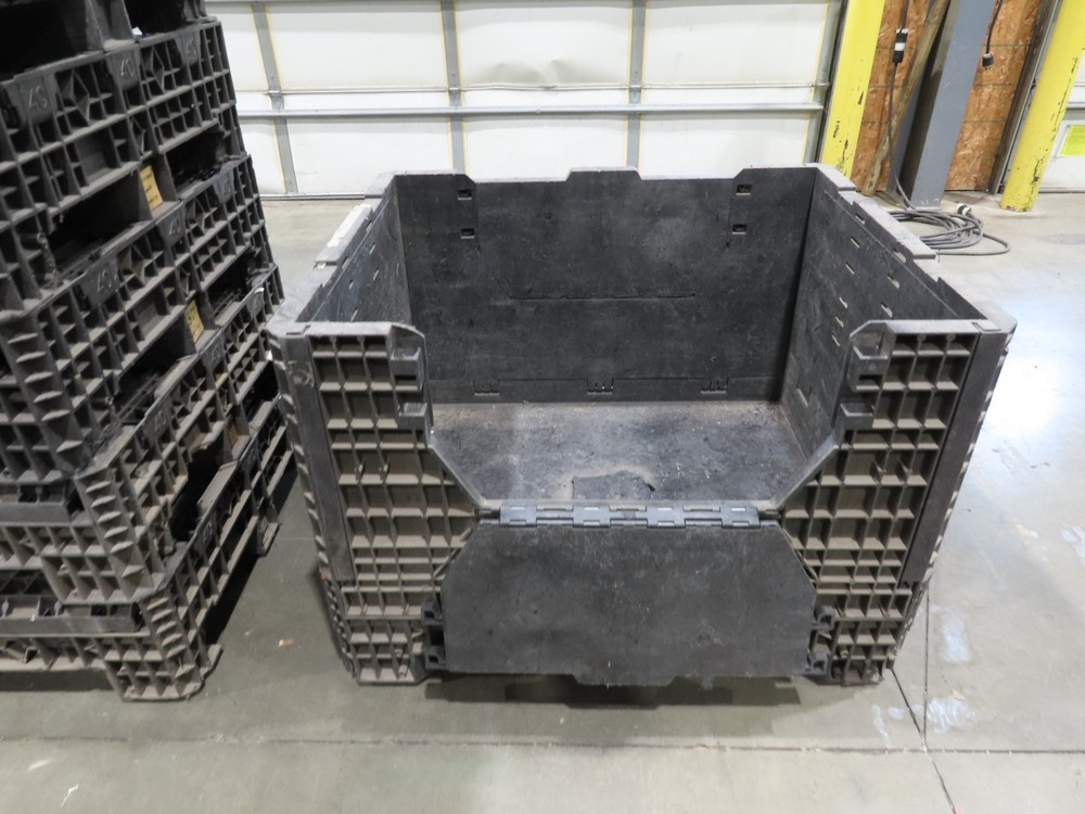 HPJ BulkPak Collapsible Bulk Container Bin 25.5 cu-ft 48 x 40" Stackable Tote