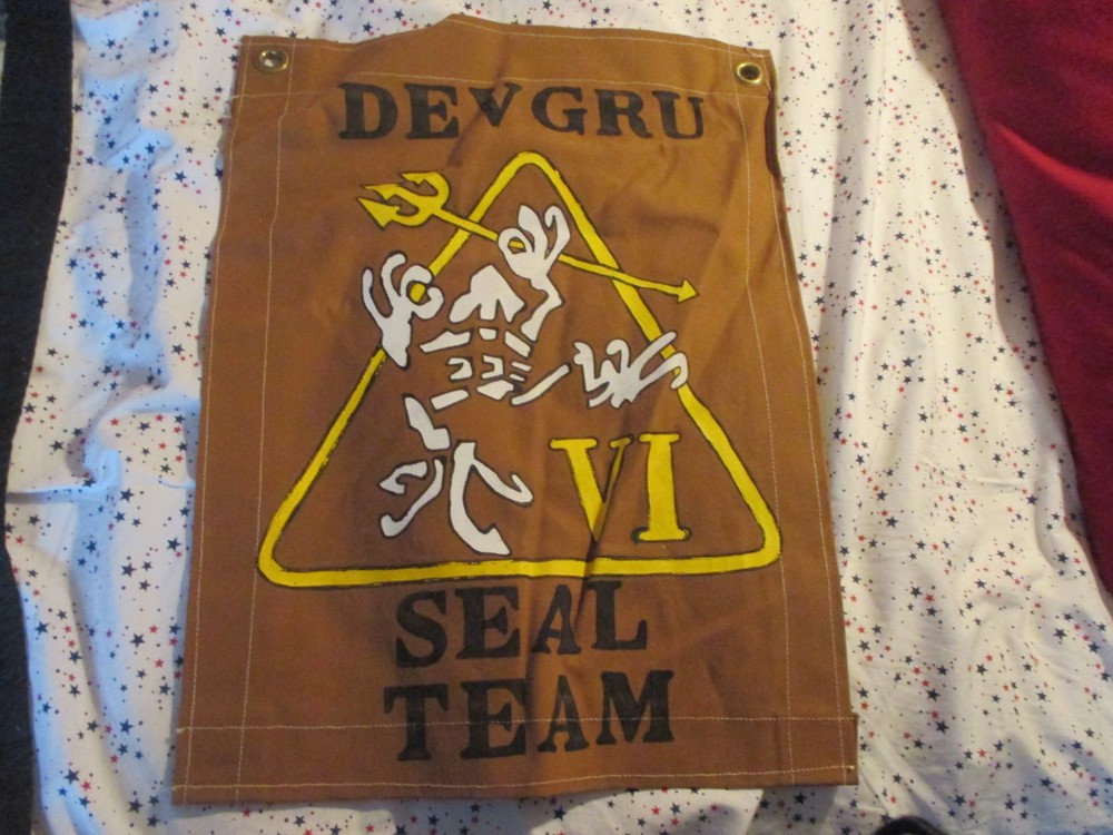 MODERN SEAL TEAM SIX DEVGRU FROG   WALL  READY ROOM FLAG