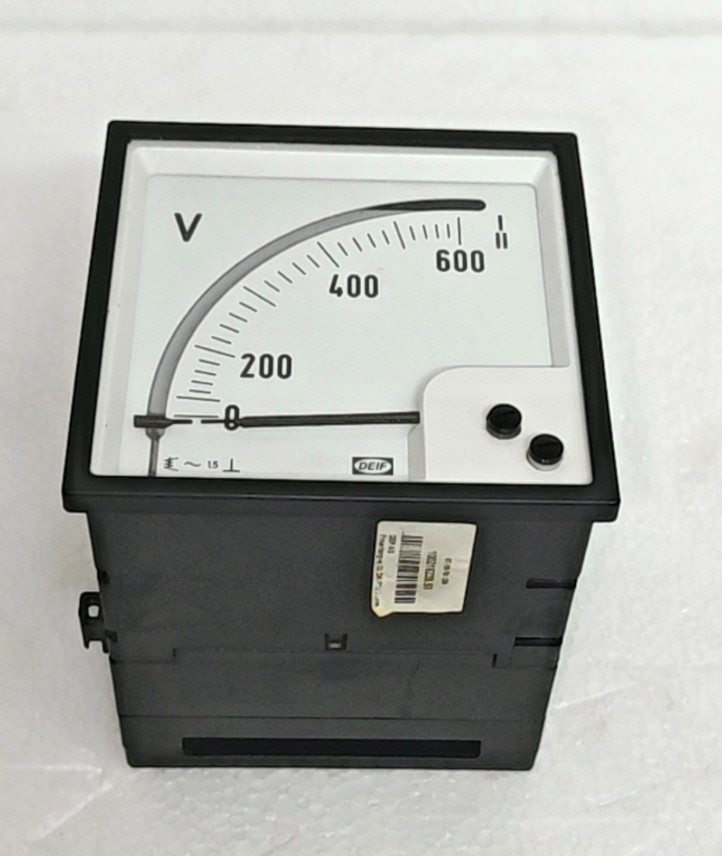 DEIF 2EQ96/2 Analog Double Voltmeter 0-600V Generator/Mains Synchronization