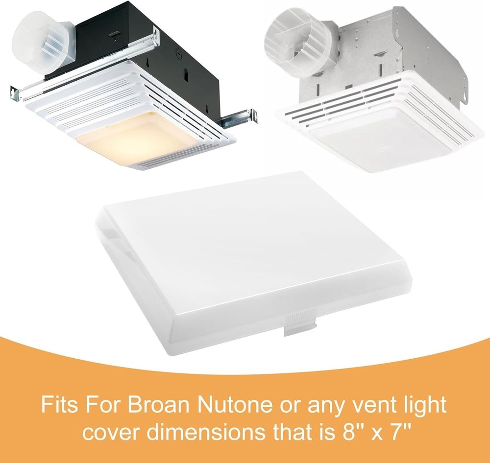 Light Lens Fit for Broan,Bathroom Light Cover Replacement Part