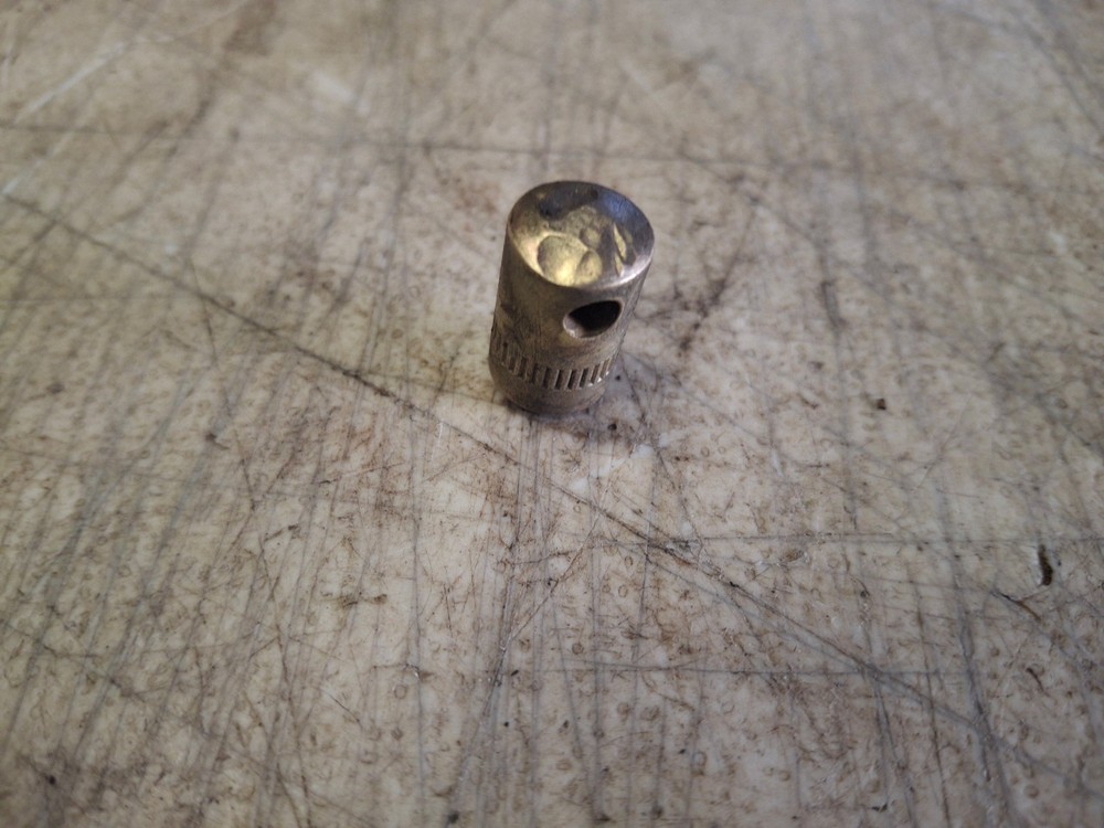 VINTAGE DELTA ROCKWELL DP 220 Drill Press Spindle Quill Pointer Brass Nut