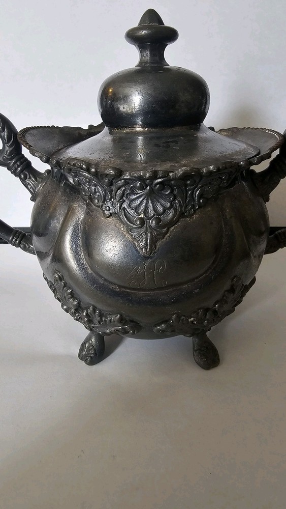 19th Century E.G. Webster & Son Silverplate sugar bowl