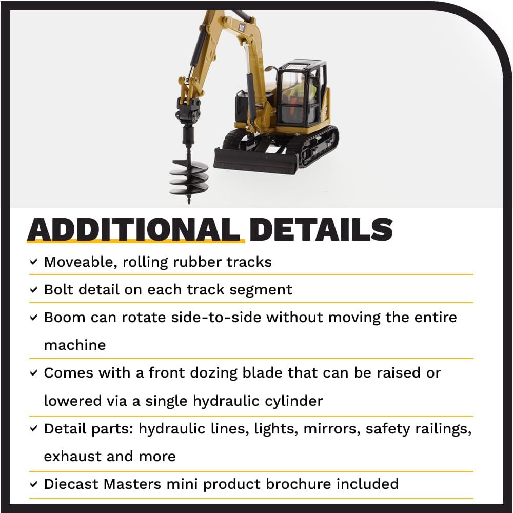 CAT Caterpillar 308 CR Next Generation Mini Hydraulic Excavator with Work Tools