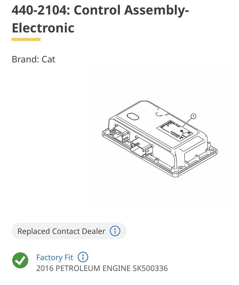 Caterpillar CAT : 440-2104 Electronic Control Assembly | Product Link ECM Module