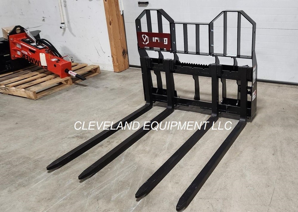 48" BLOCK FORKS & FRAME ATTACHMENT Skid-Steer Track Loader Cinder Brick Forks