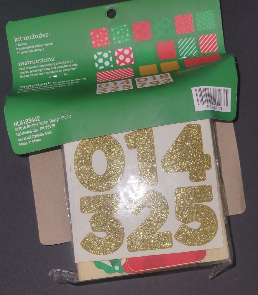 Christmas Crafts Countdown Blocks