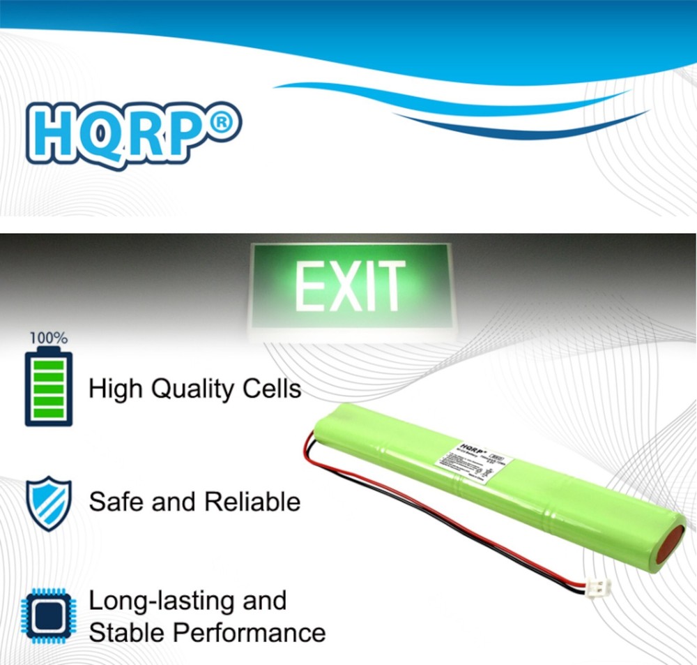5-Pack HQRP Emergency Exit Light Battery for Unitech BBAT0043A Replacement