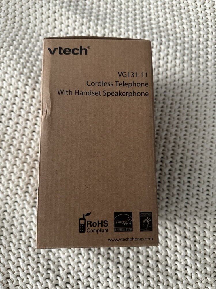 NEW VTech Cordless Phone with DECT 6.0 Full-Duplex Speakerphone Lighted Display