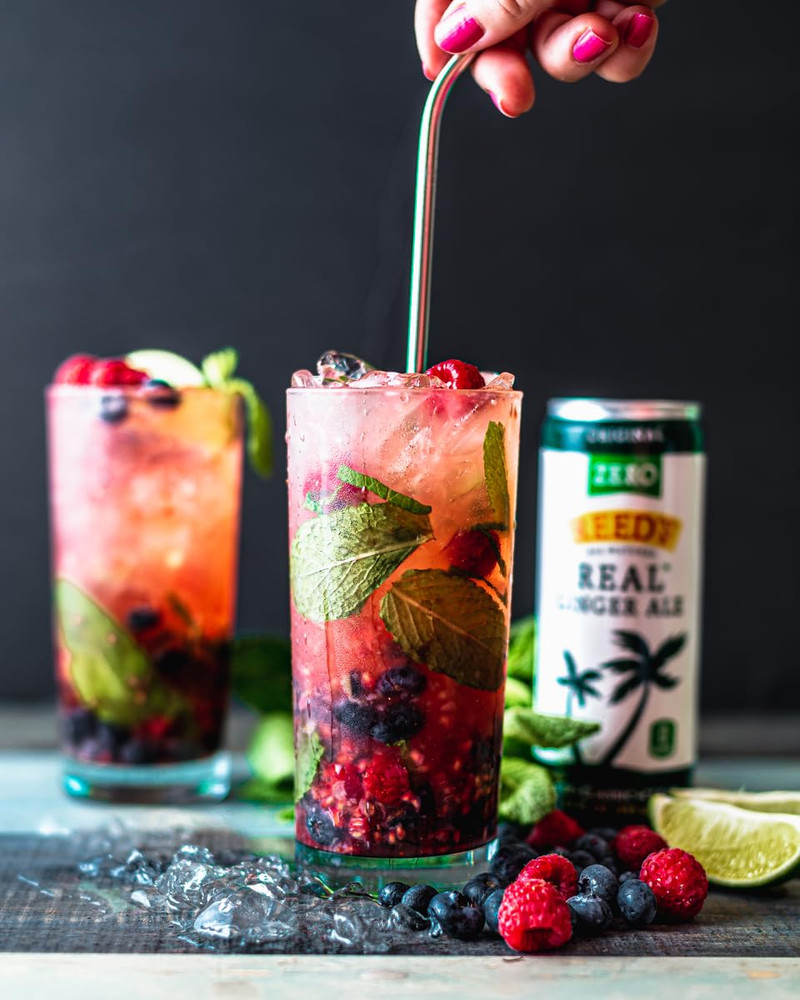Zero Sugar Ginger Ale - Made with Pressed Organic Ginger - Zero Calories - 12Oz