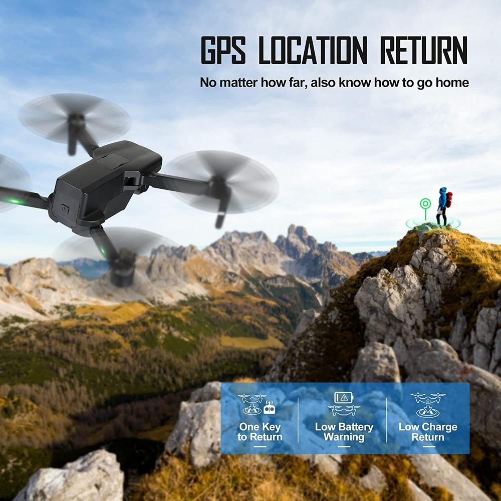 Drones with 4K Camera Foldable RC Quadcopter 50 Minutes Flight Time App Control