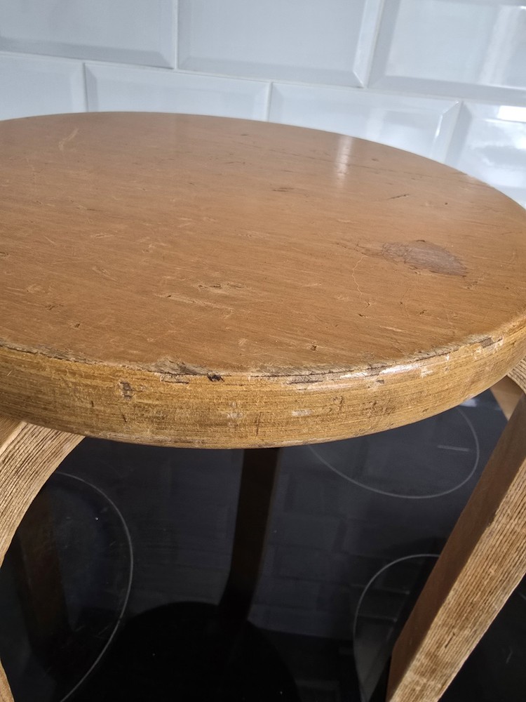 Vintage Alvo Aalto Style Stool.