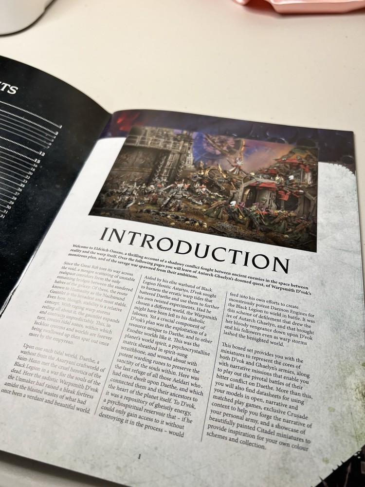 Warhammer 40k Eldritch Omens Booklet