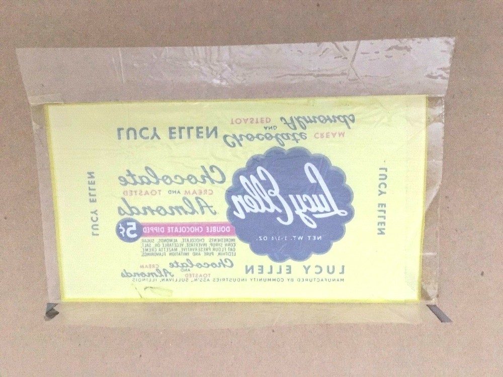 1950 Lucy Ellen 5 Cent Chocolate & Almonds Candy Bar Wrapper