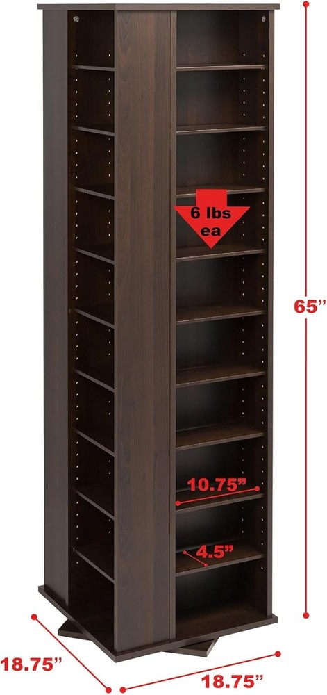 NEW Espresso Transitional Composite Media Cabinet