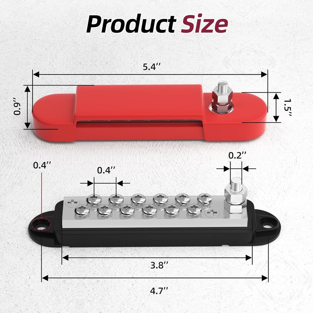12V Power Distribution Block - Heat Resistant