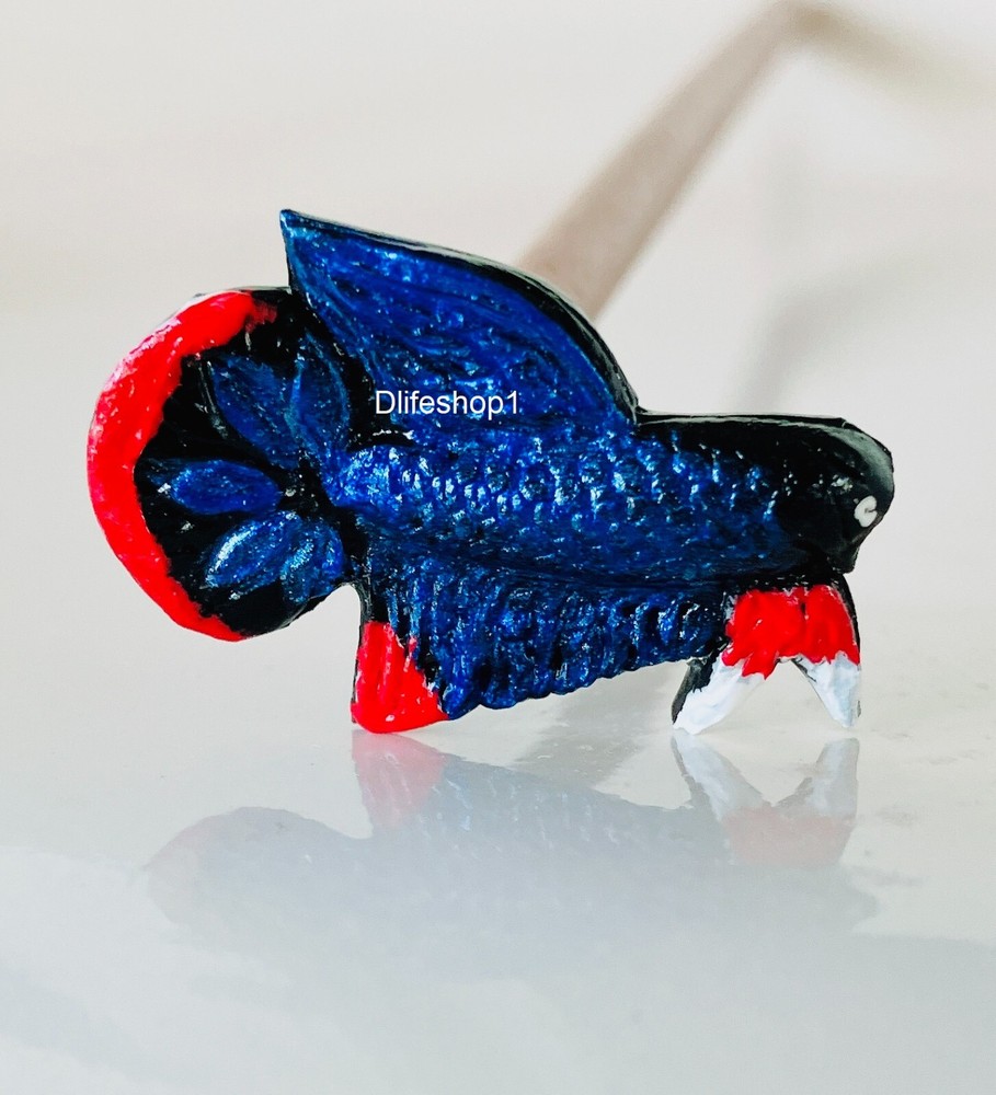 Beautifully Hand Painted Betta Flare ,Trainer Stick Exercise Betta Fish Heathy
